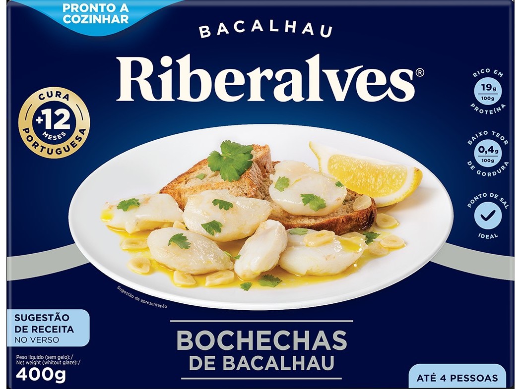 Bochechas Bacalhau Riberalves 400g