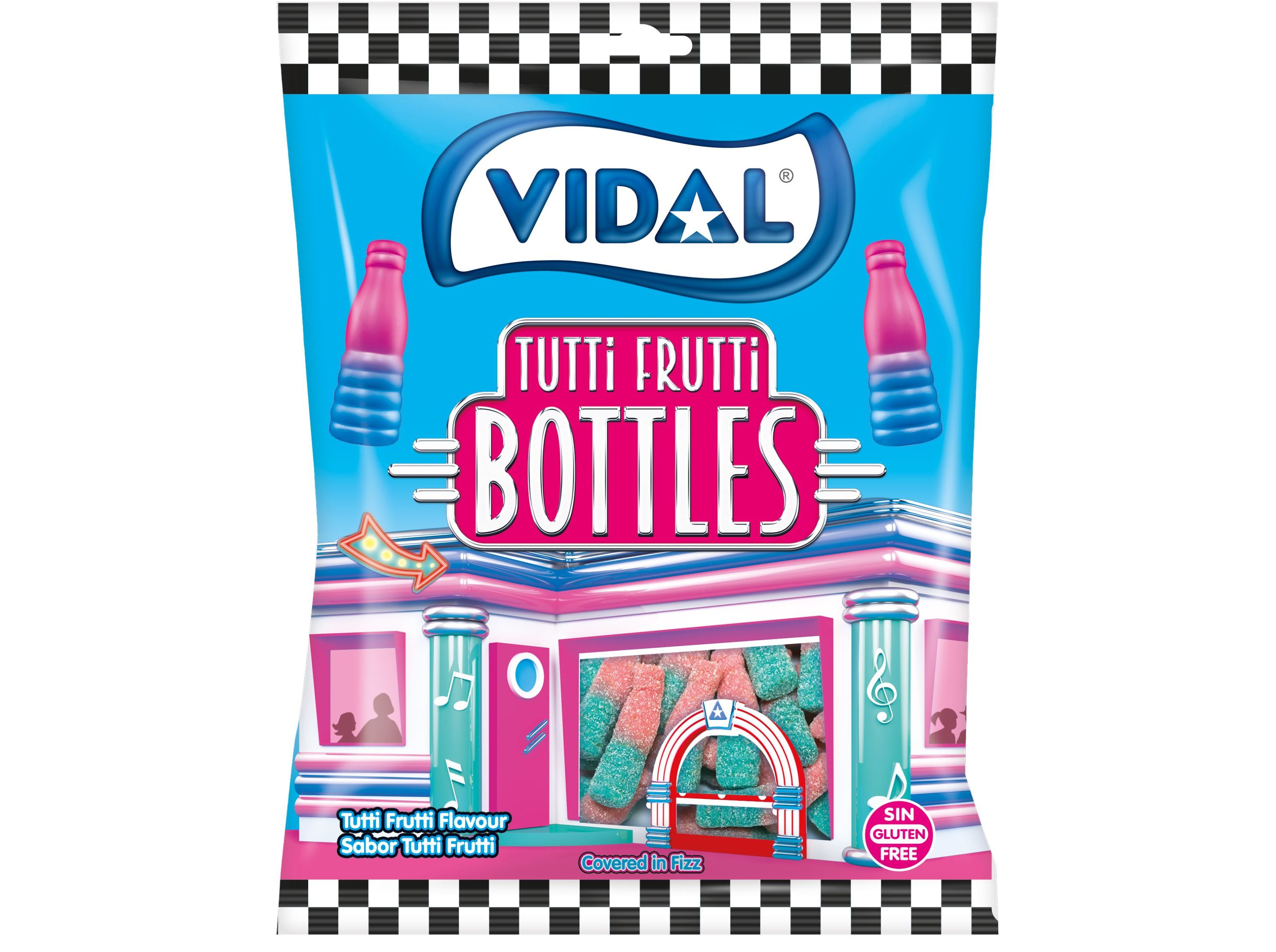 Gomas Vidal Garrafas Cola Tutti 90g