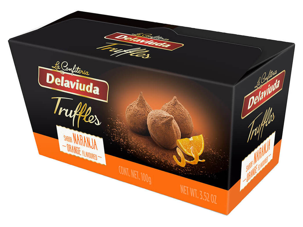 Trufas Delaviuda Cacao Laranja 100g