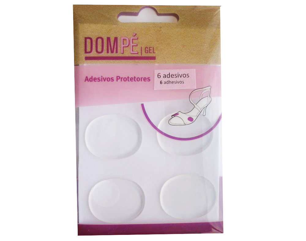 Adesivo Protector Dom Pé Gel Pack 6 Unidades