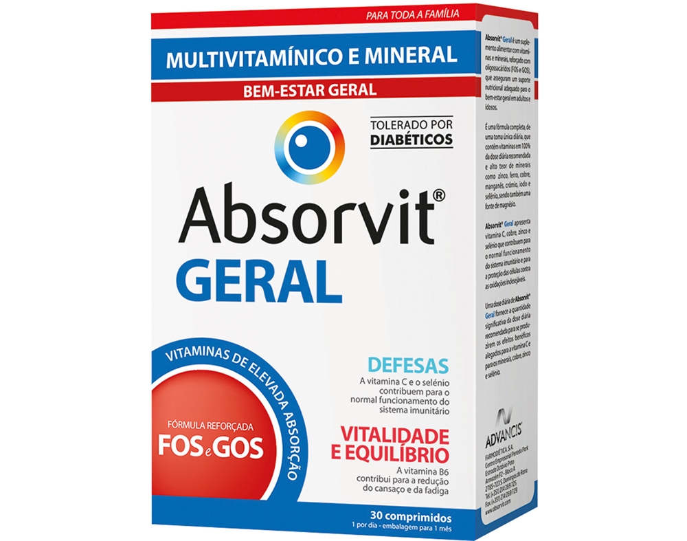 Absorvit Geral 30 comprimidos