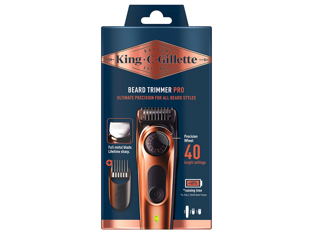 Máquina Barbear King C Gillette Aparadora Pro+pentes