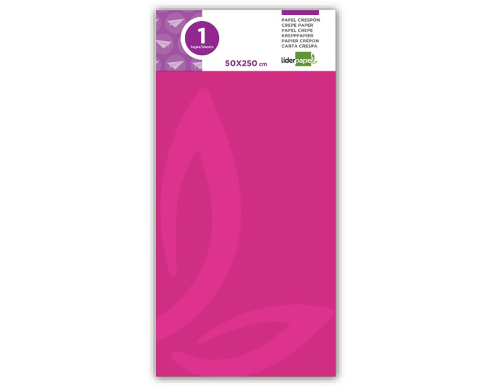 PAPEL CREPE LIDERPAPEL CARNE 50CMX2,5M