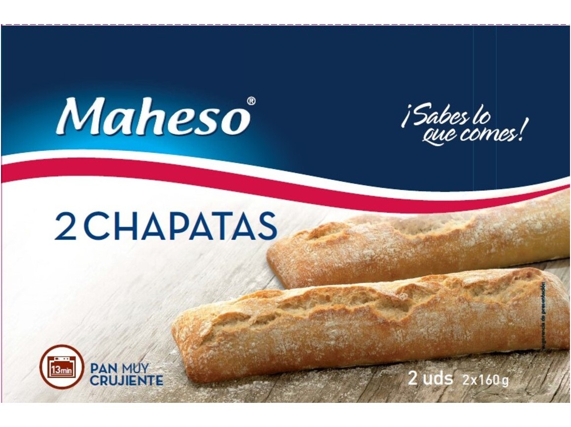 Pão Maheso Chapata 2x160g