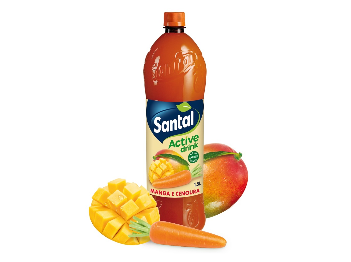 Refrigerante Sem Gás Santal Active Drink Manga E Cenoura 1.5l