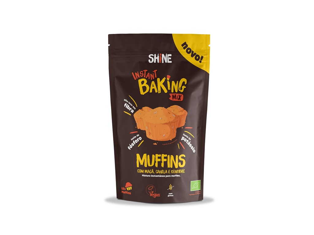 Mix Muffin Shine Maçã E Canela Bio 350g