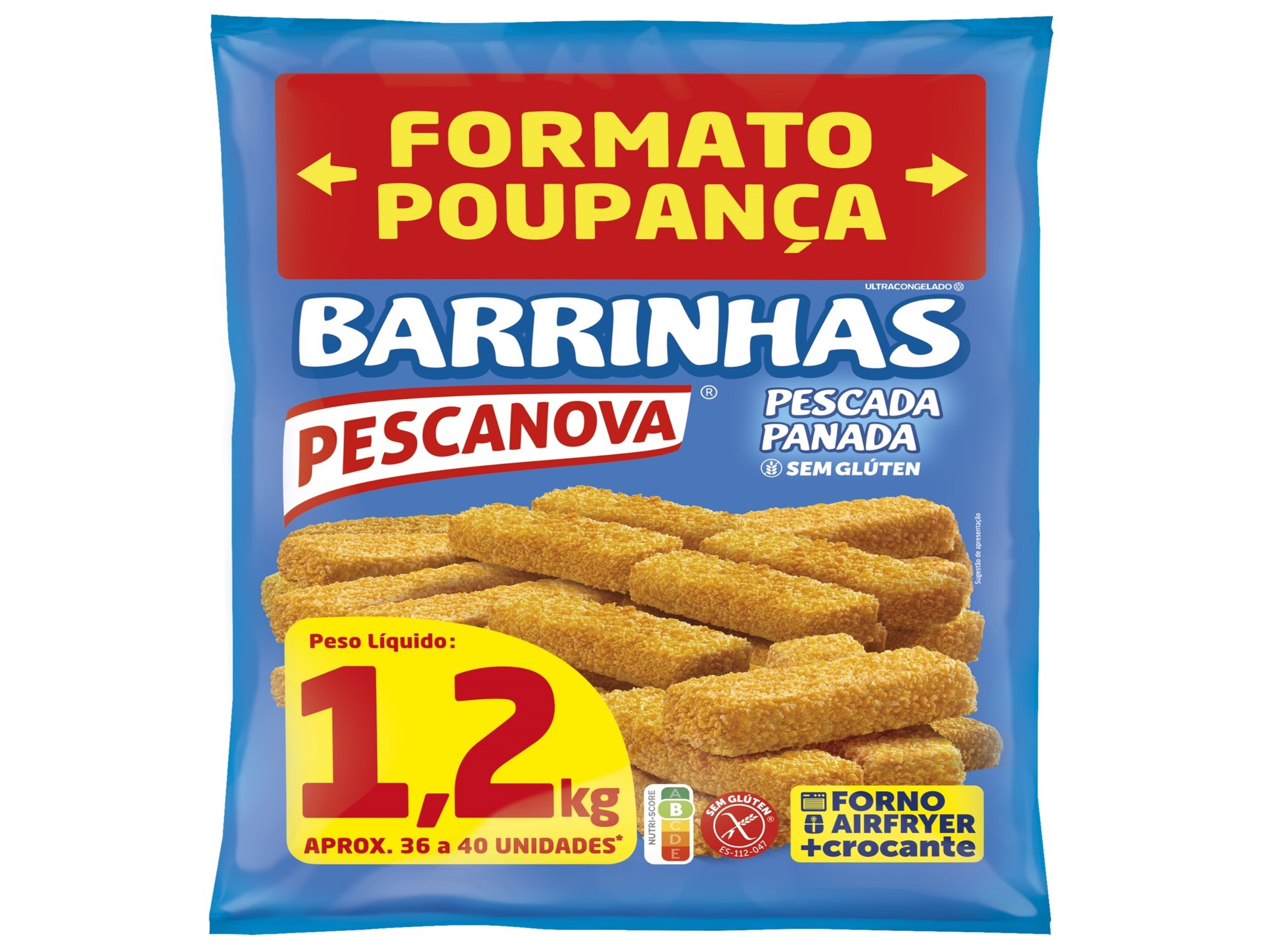 Barrinhas Pescanova Pescada Panada S/gluten 12kg