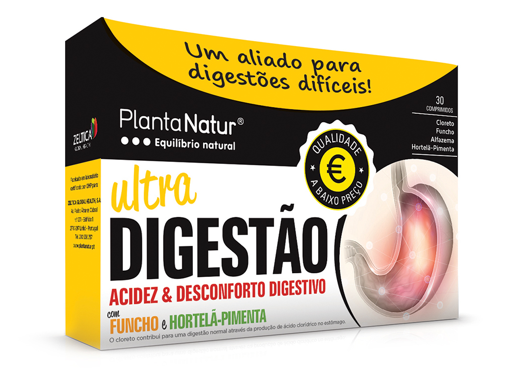 Suplemento Plantanatur Digestao 30 Comp