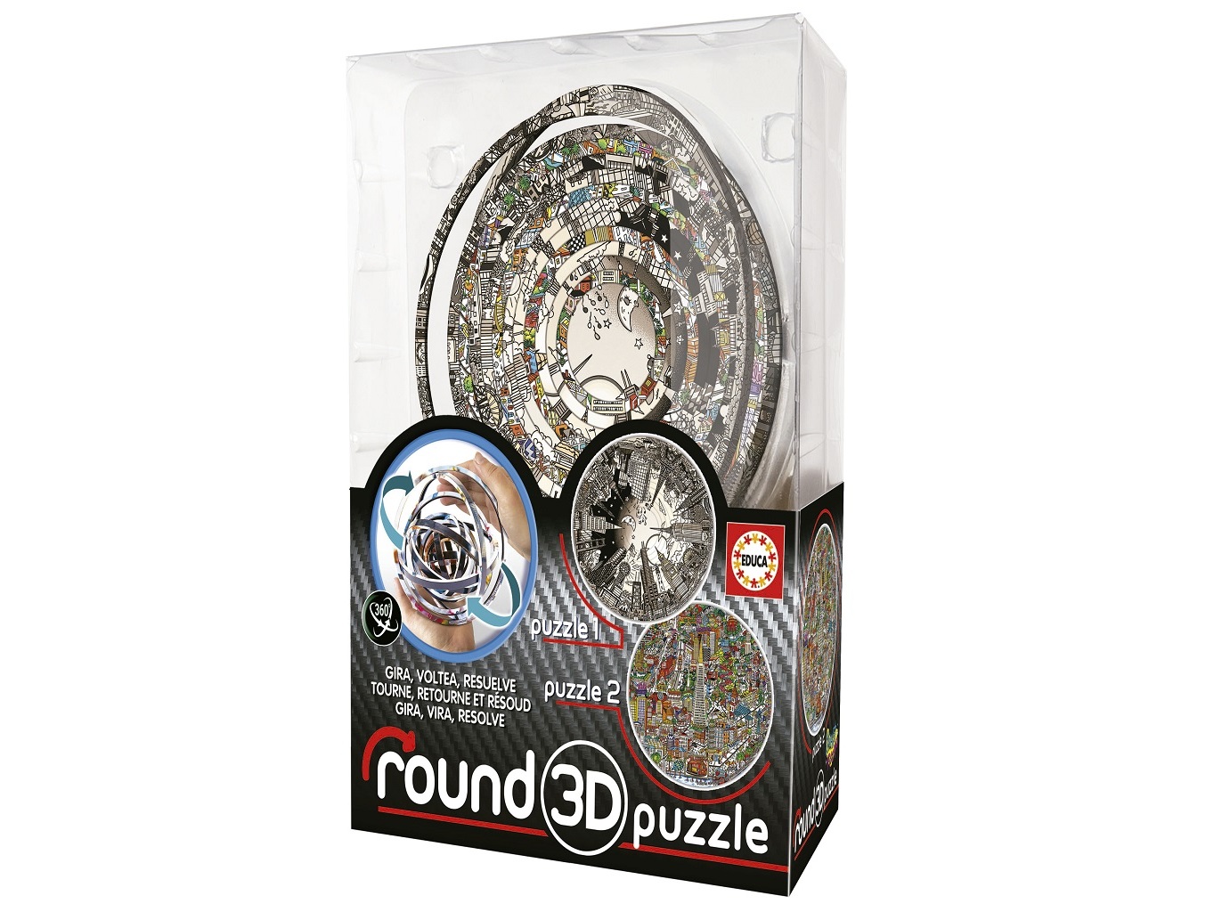 Round 3d Puzzle Educa Charles Fazzino