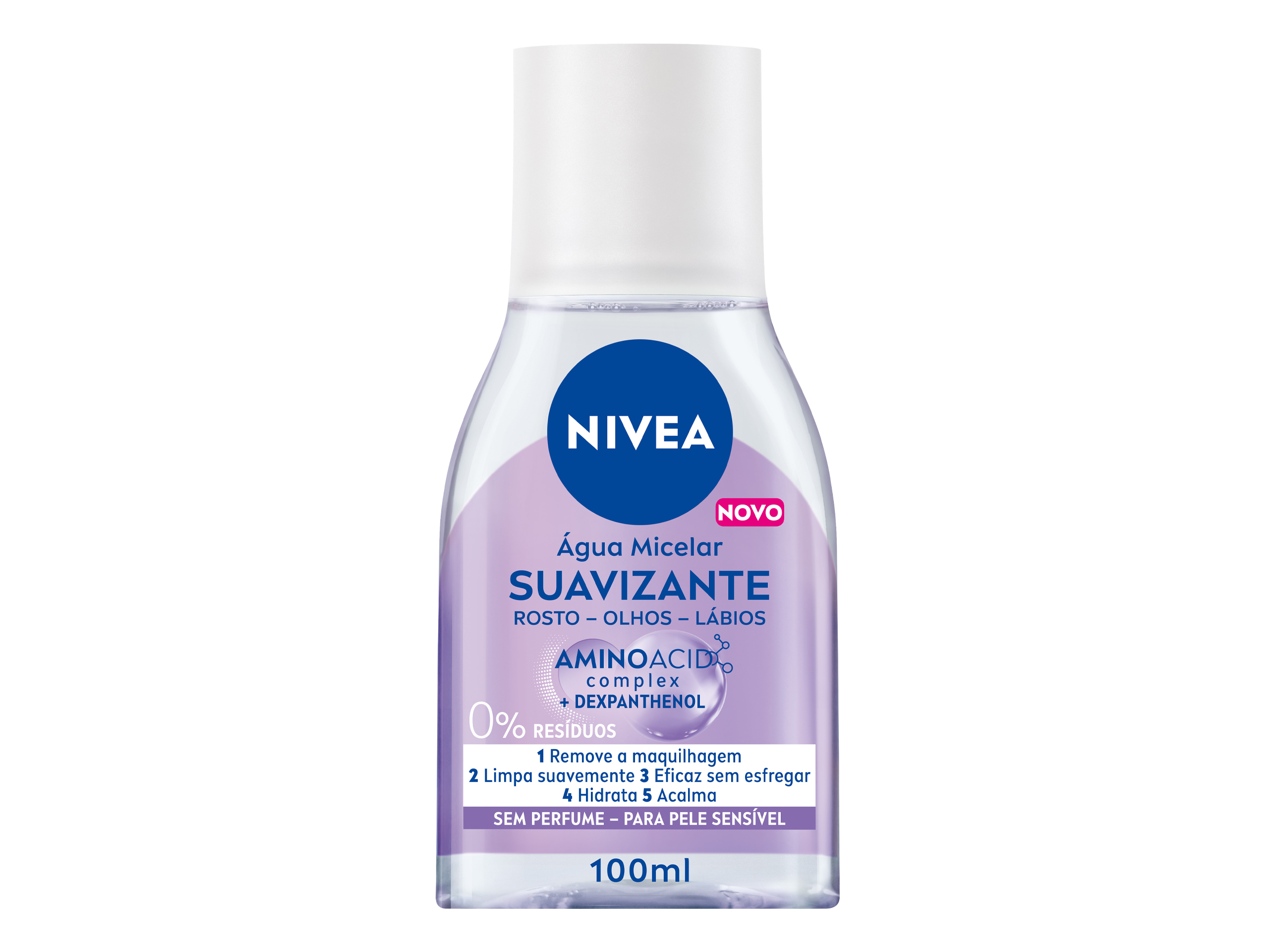 Água Micelar De Rosto Para Pele Sensível Micellair Skin Breathe Nivea 100 Ml