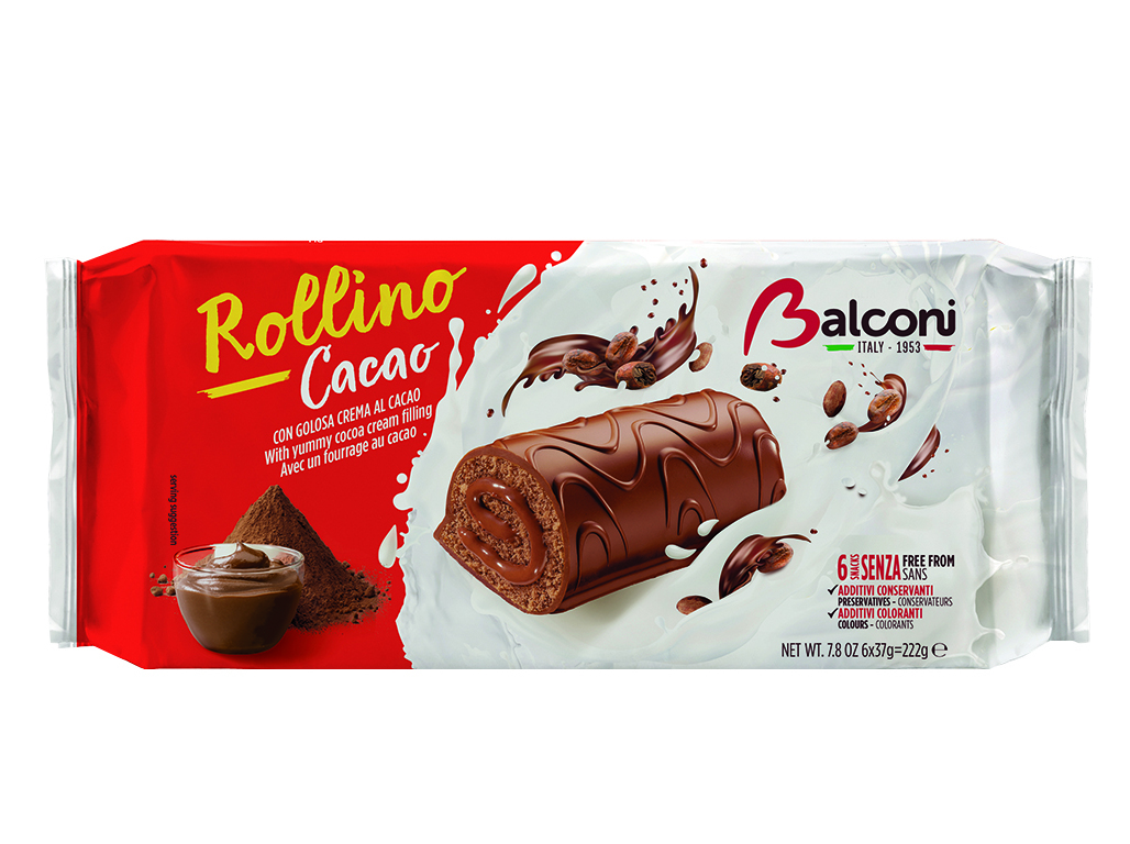 Snacks Balconi Rollino Chocolate 6x37 G