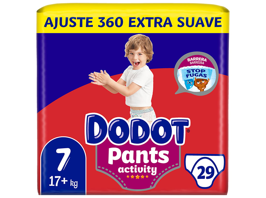 Fraldas Cueca Dodot Activity Extra T7 17+kg 29 Unidades