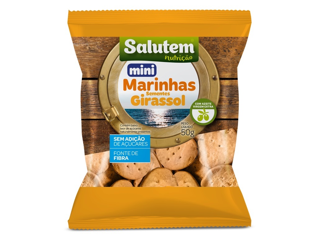 Bolachas Salutem Mini Marinhas Girassol 50 G