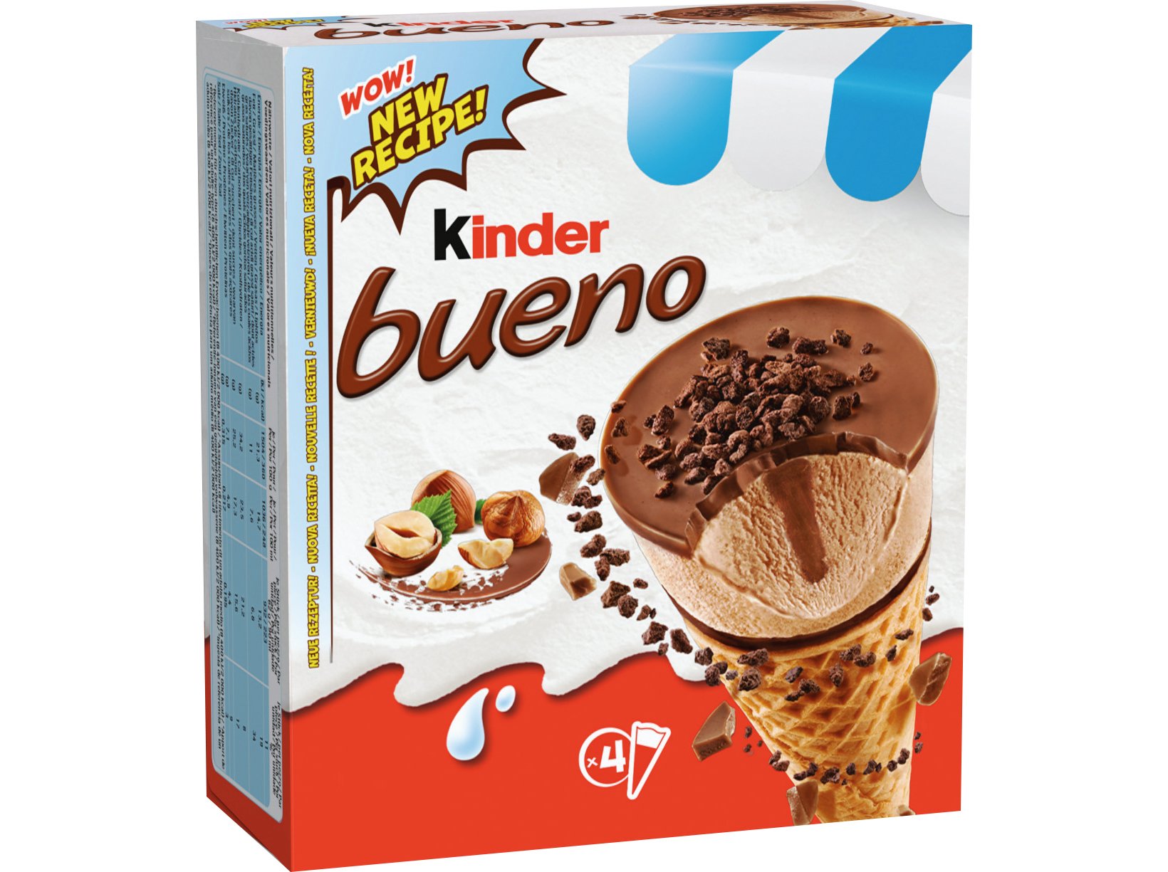 Cone Kinder Bueno Classic 248g (4 Un)