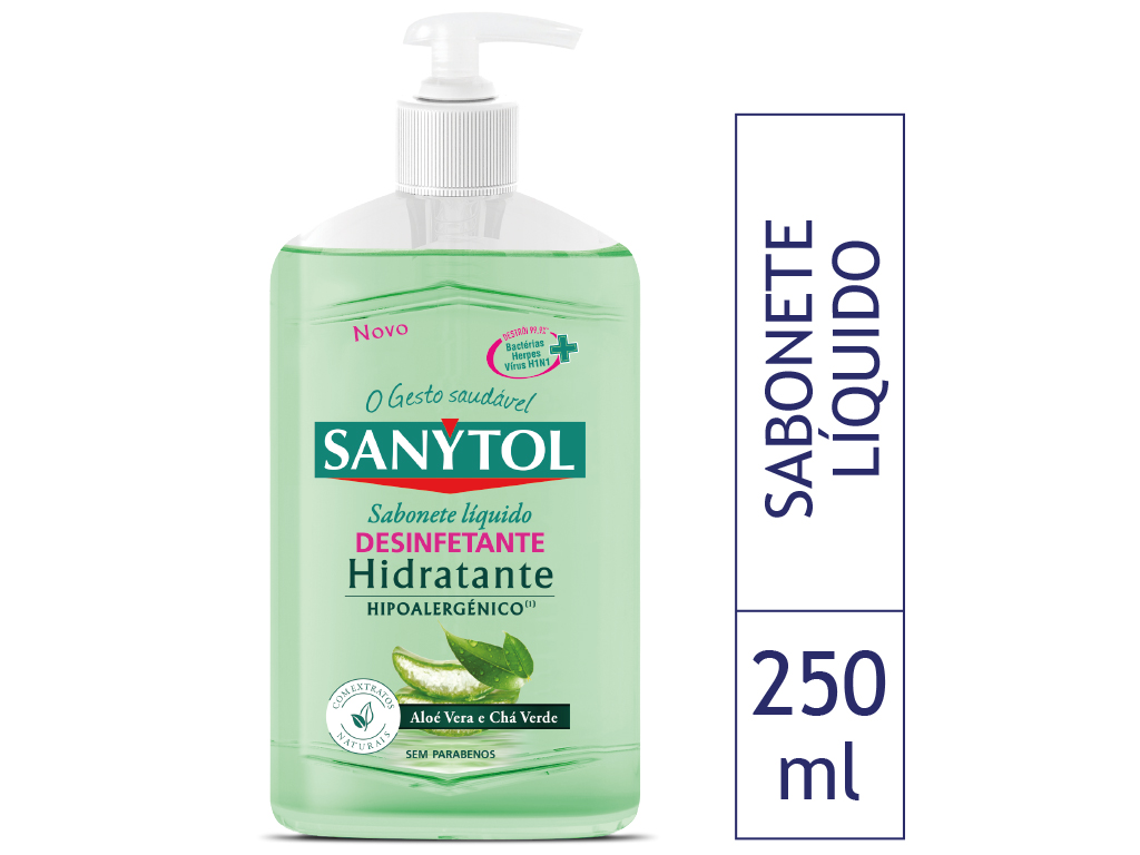 Sabonete Sanytol Líquido Desinfetante Hidratante 250ml