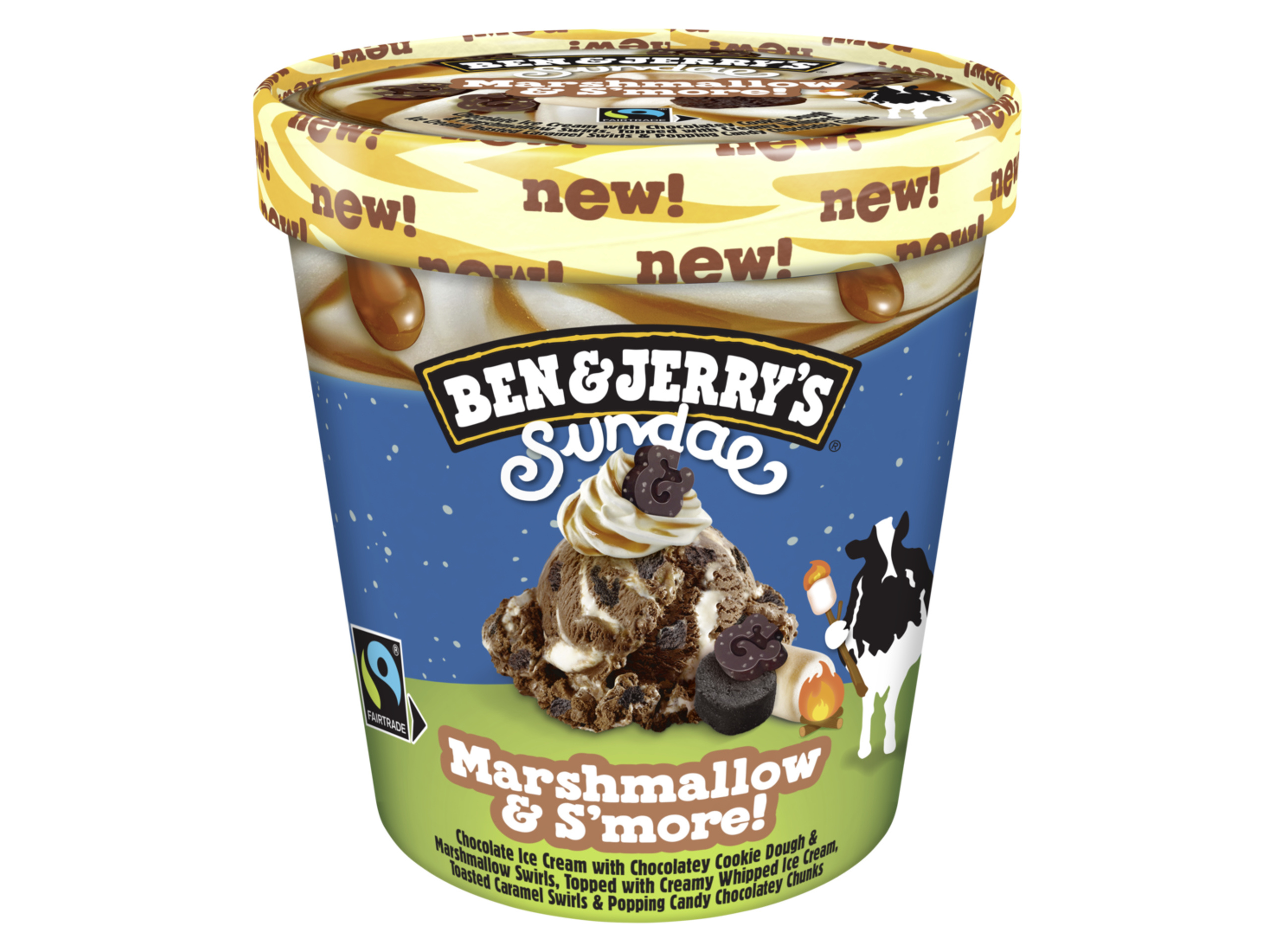 Gelado Ben & Jerry's Marshmallow & Smore 427ml