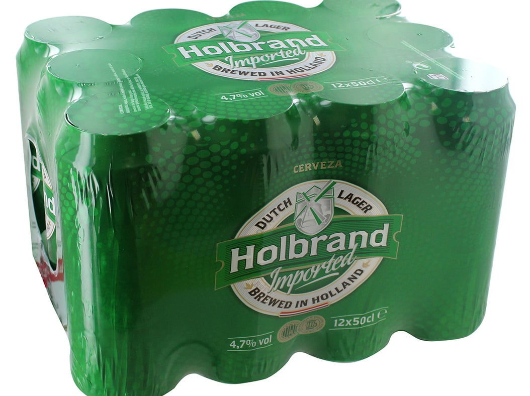 Cerveja Holbrand Lager Lata 12x0.50l