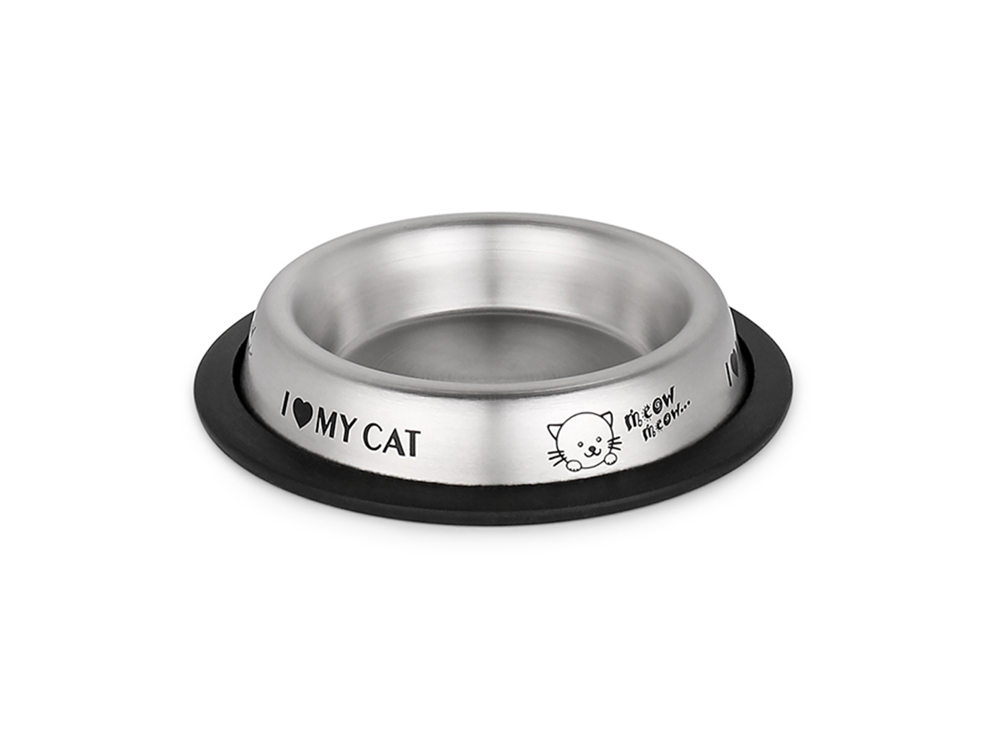 Comedouro Mimau Gato Aço 10 Cm