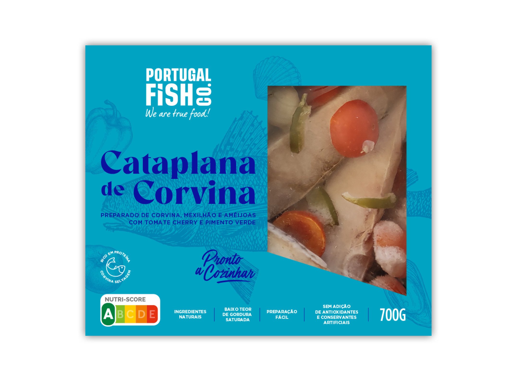 Cataplana Corvina Portugal Fish 700g