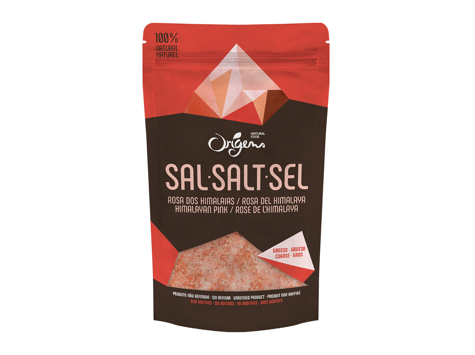 Sal Origens Rosa Himalaias Grosso 500g